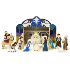 Wooden Christmas Nativity Set