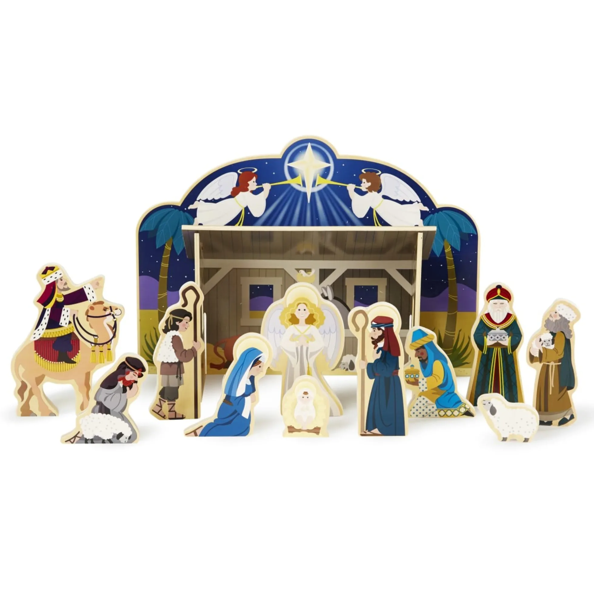 Wooden Christmas Nativity Set