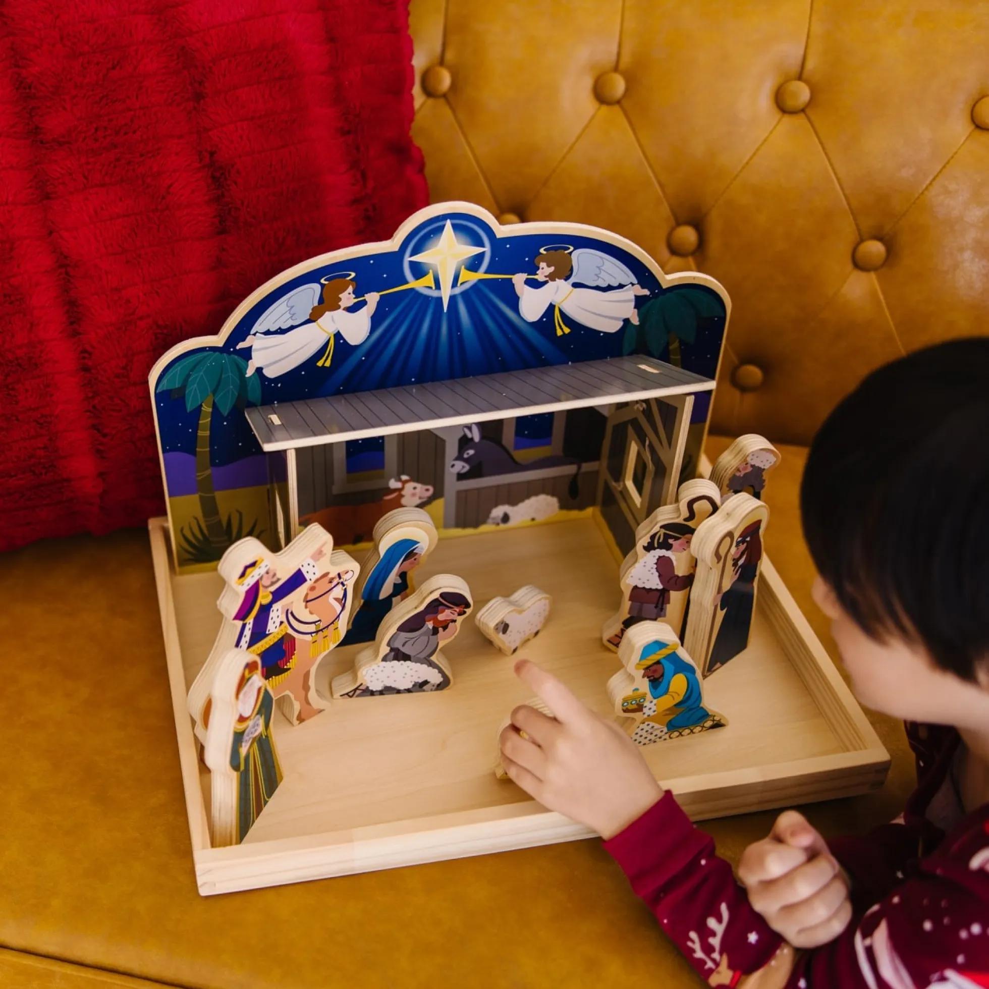 Wooden Christmas Nativity Set