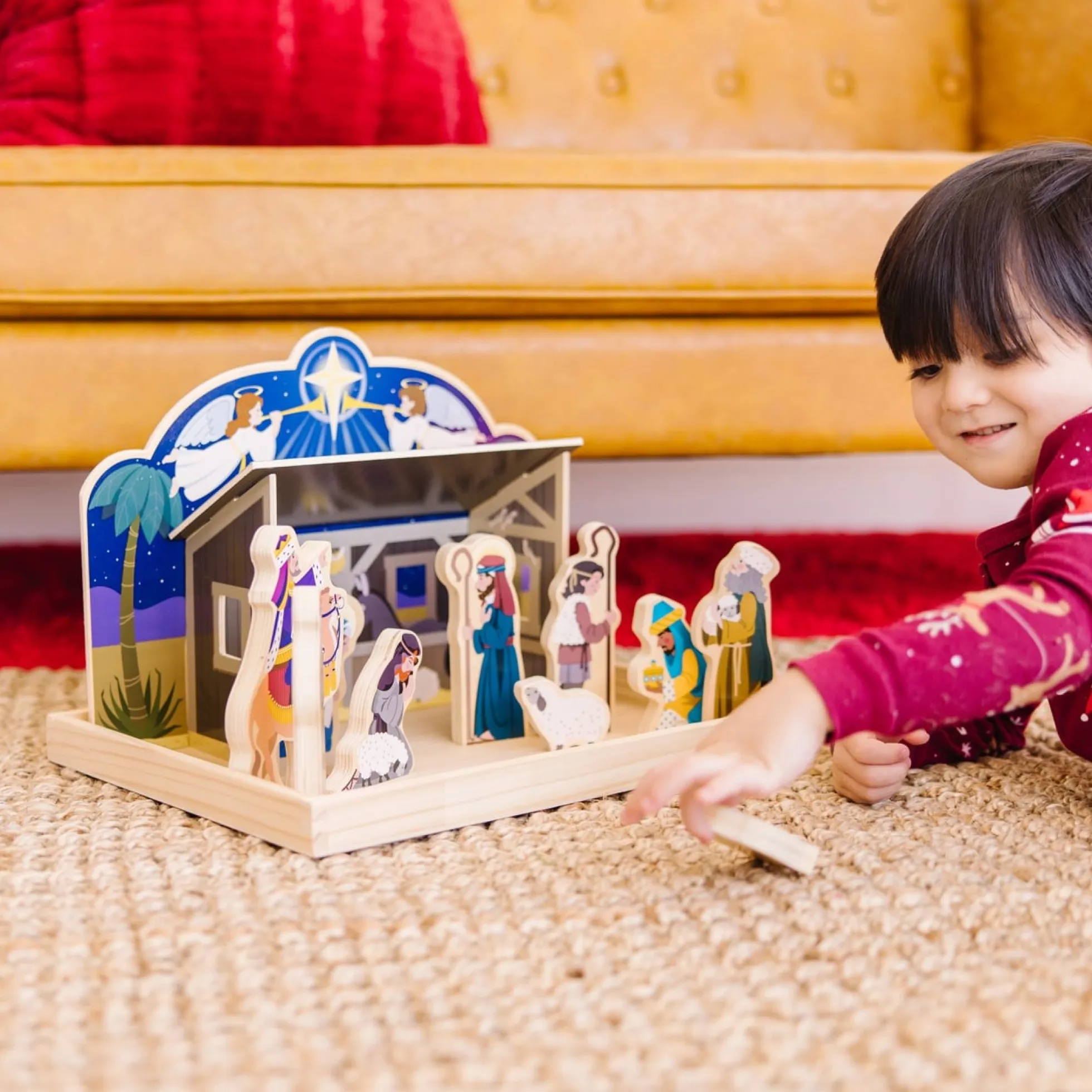 Wooden Christmas Nativity Set