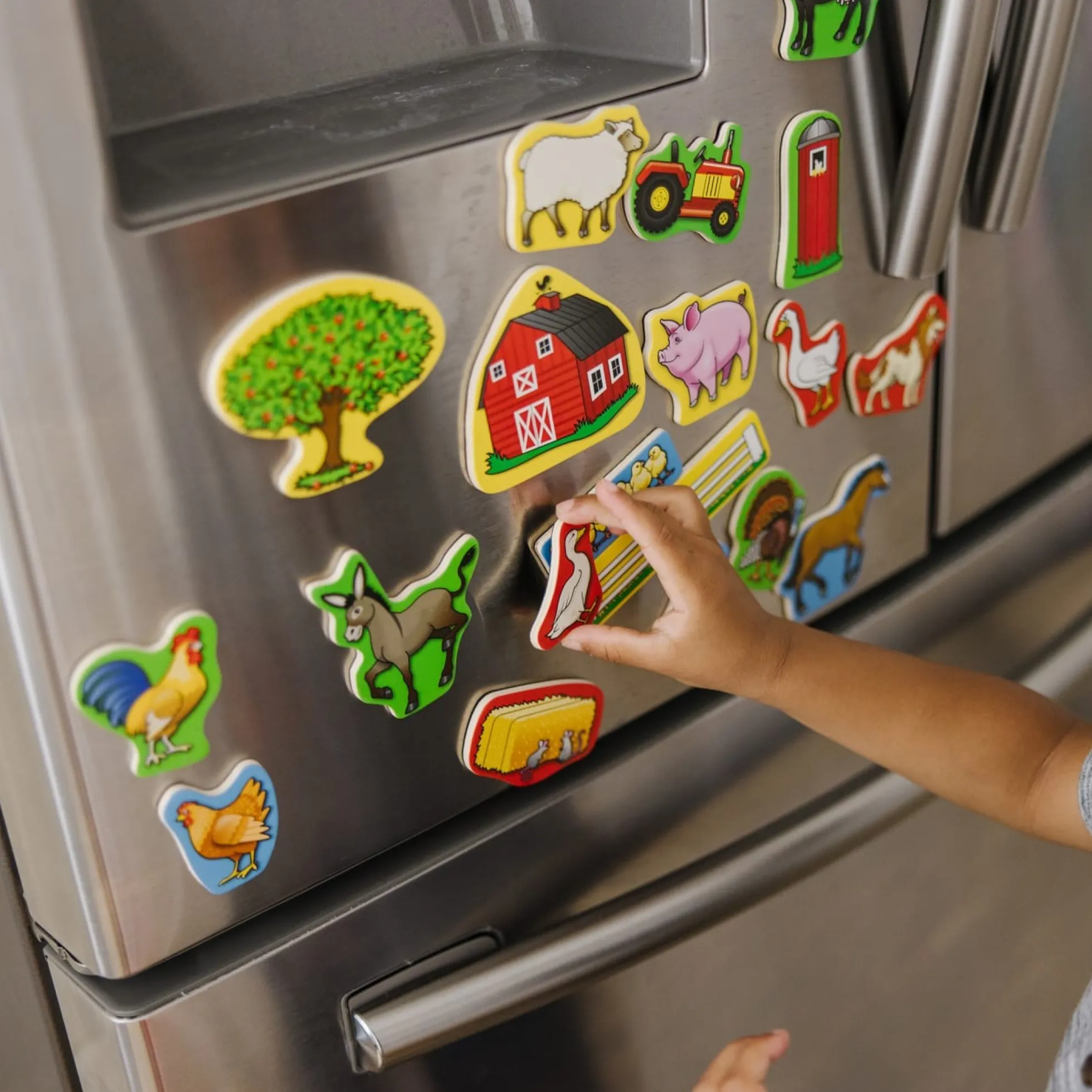 Wooden Farm Magnets