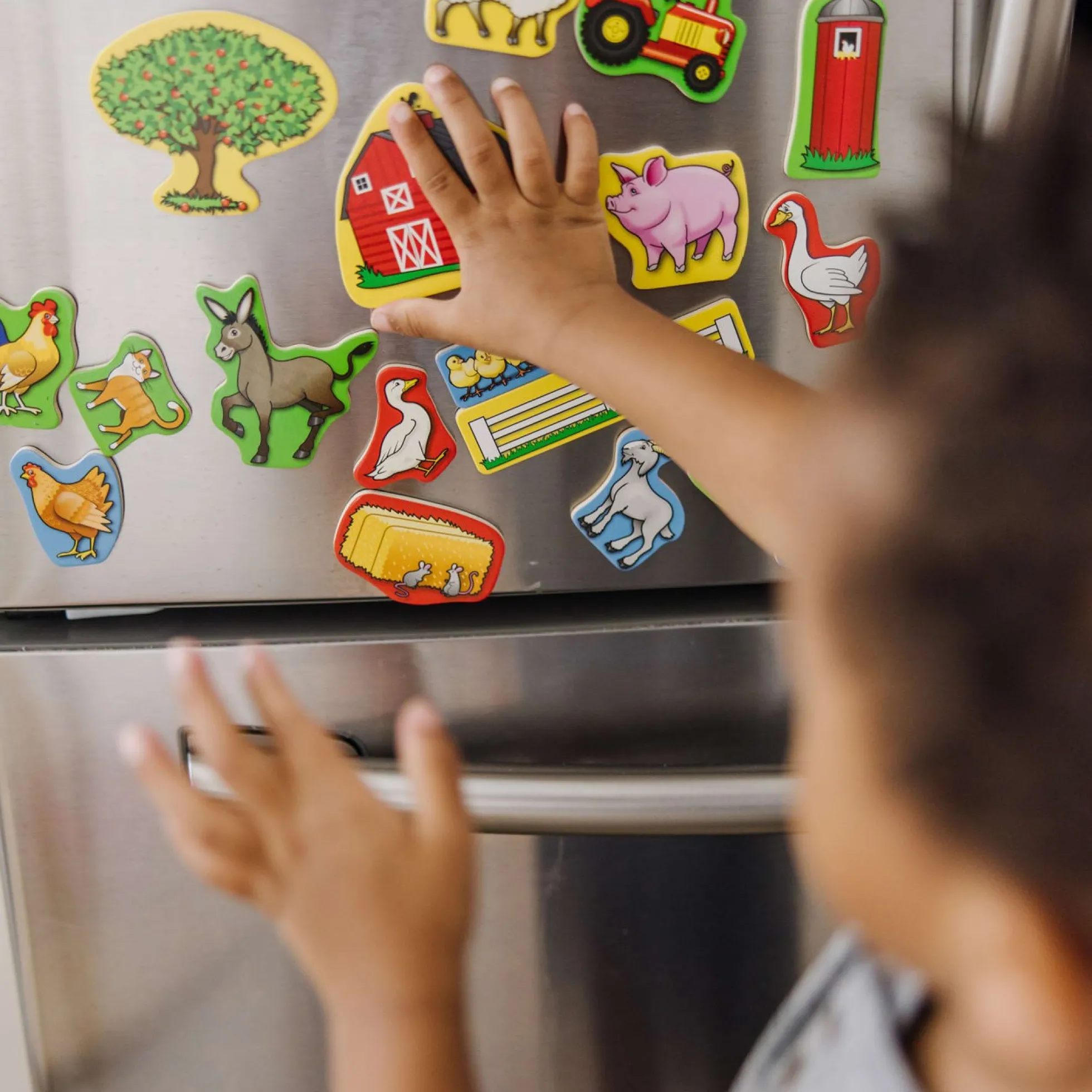 Wooden Farm Magnets