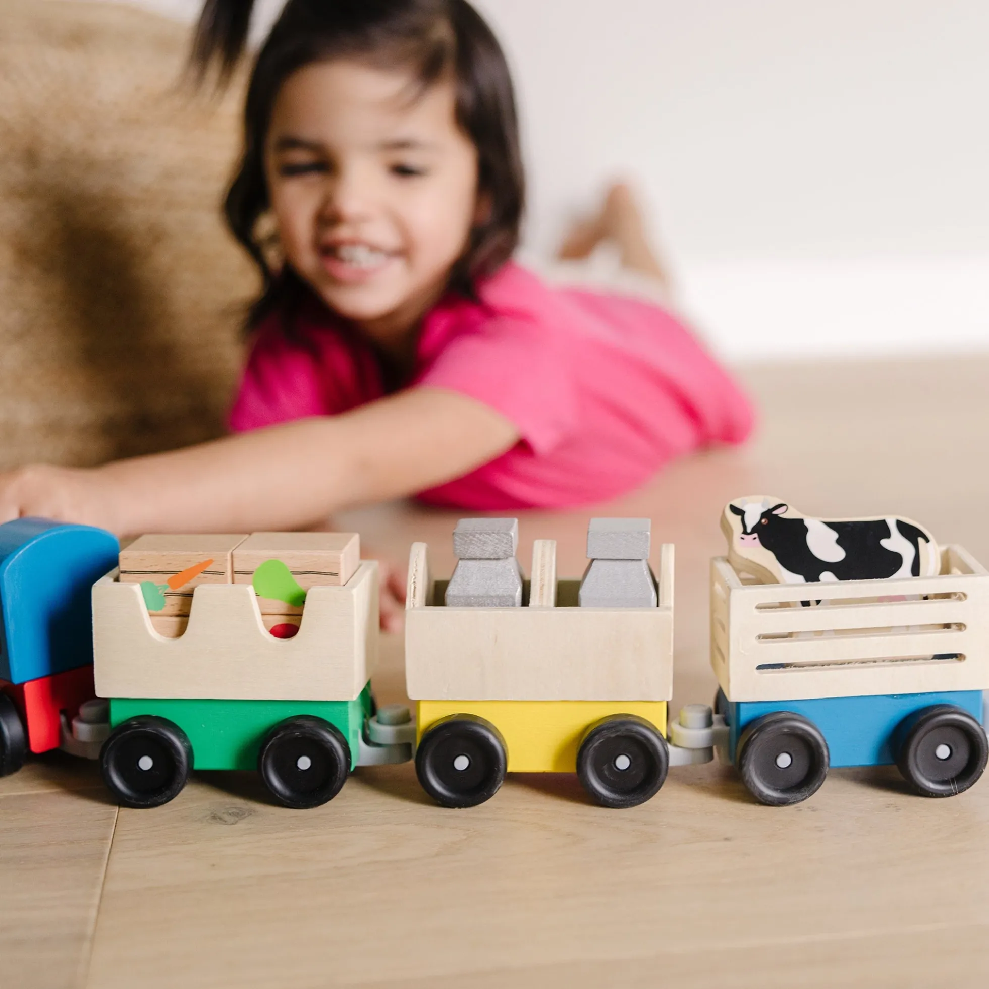 Wooden Farm Train