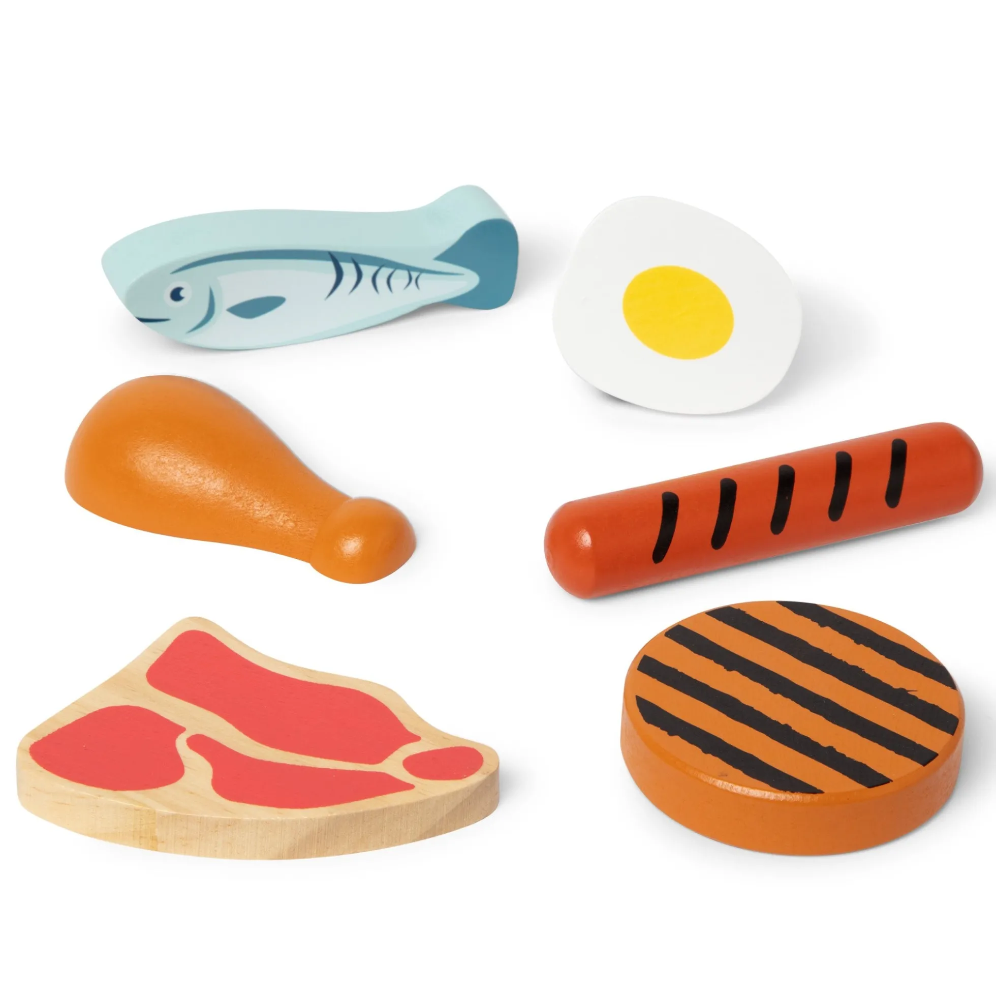 Wooden Food Groups Play Set – Protein