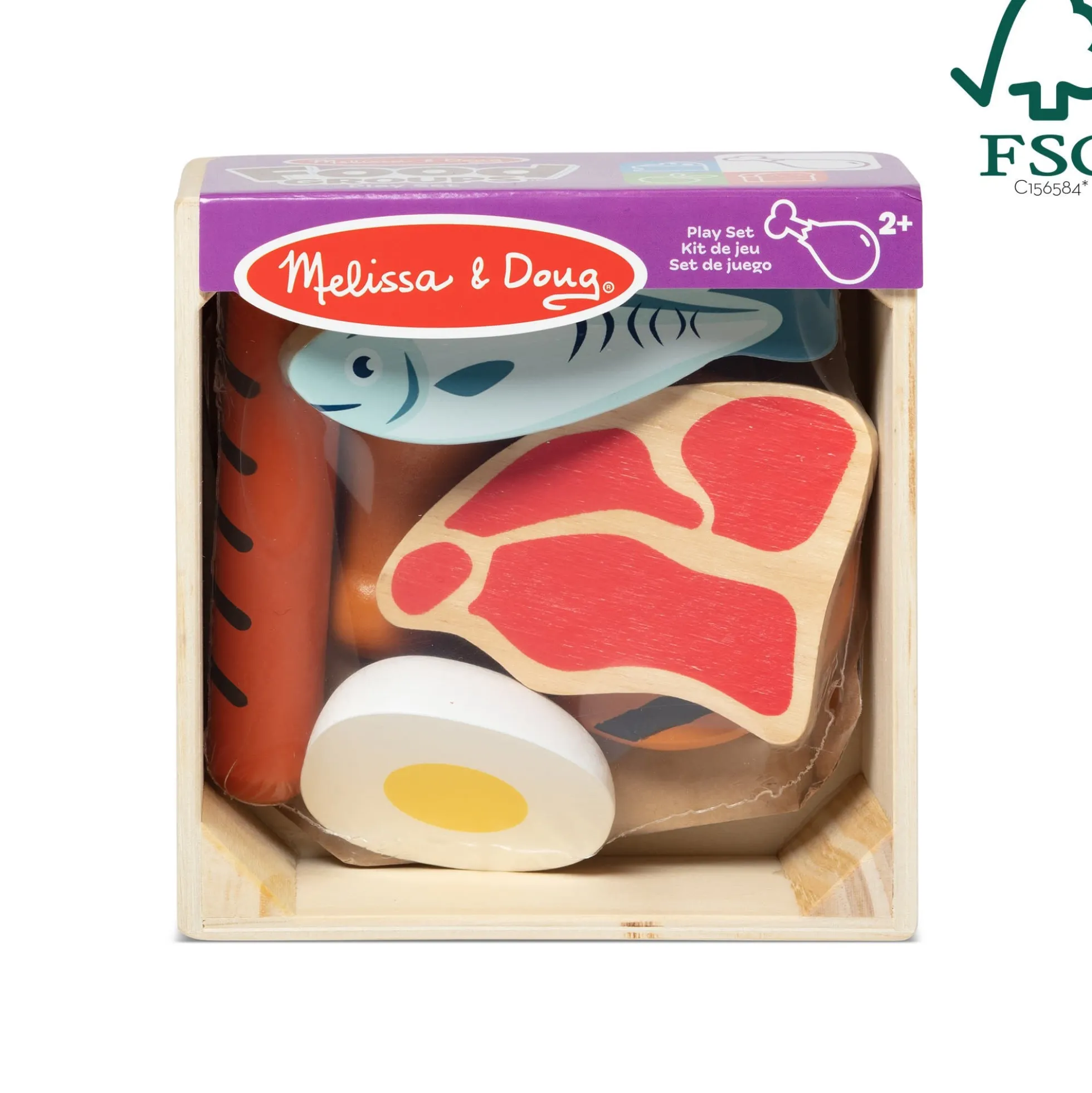 Wooden Food Groups Play Set – Protein