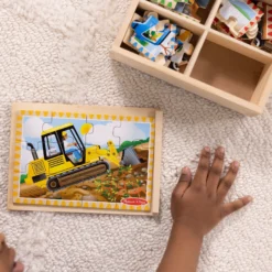 Wooden Jigsaw Puzzles in a Box - Construction