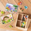 Wooden Jigsaw Puzzles in a Box - Dinosaurs