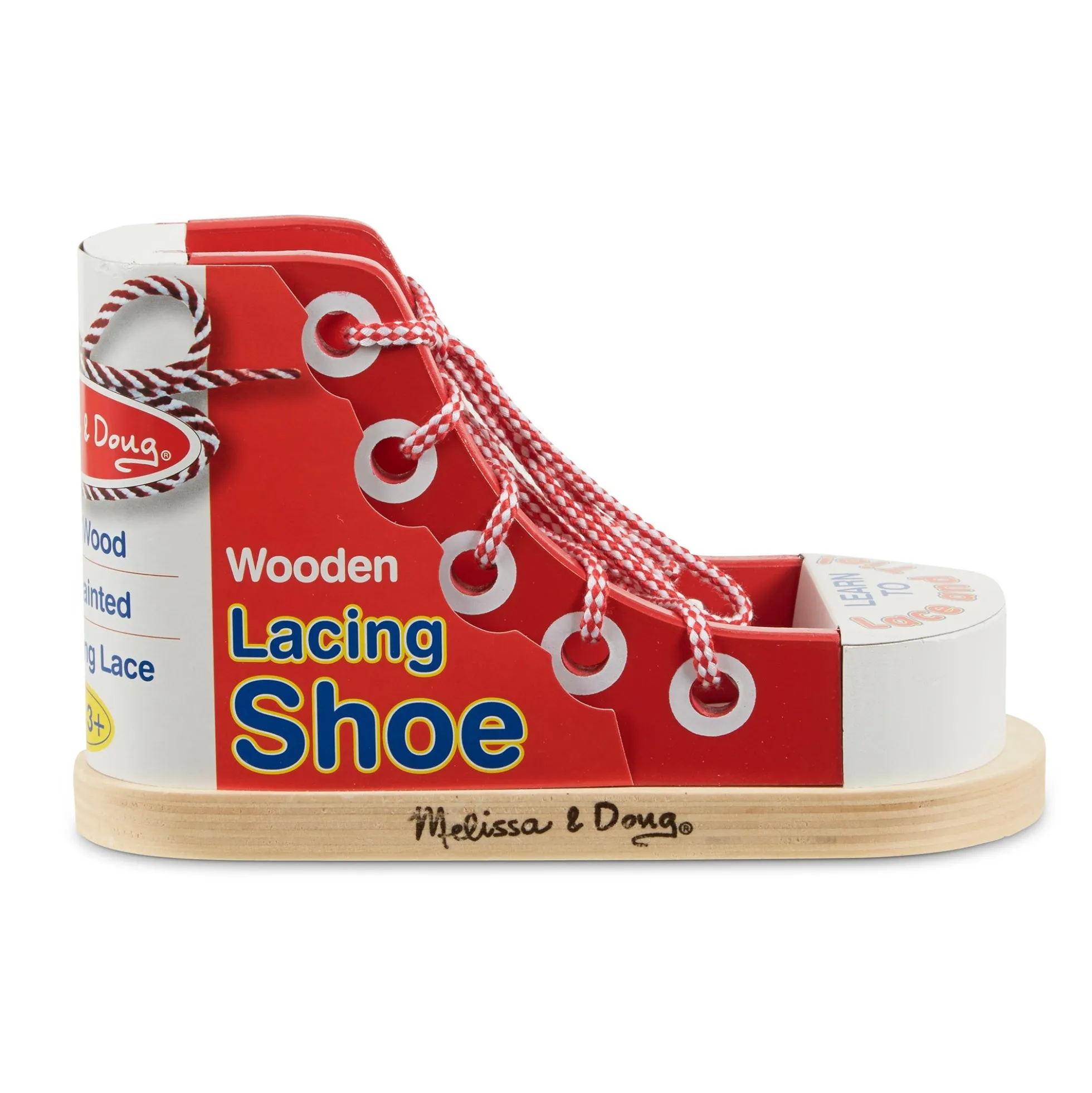 Wooden Lacing Shoe