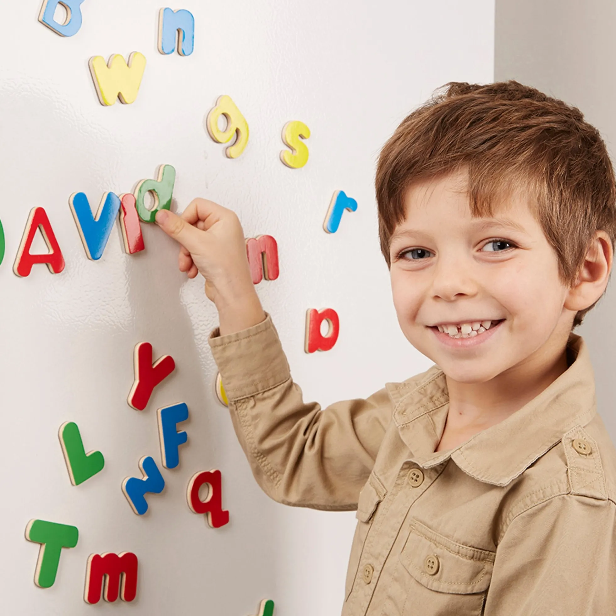 Wooden Letter Alphabet Magnets