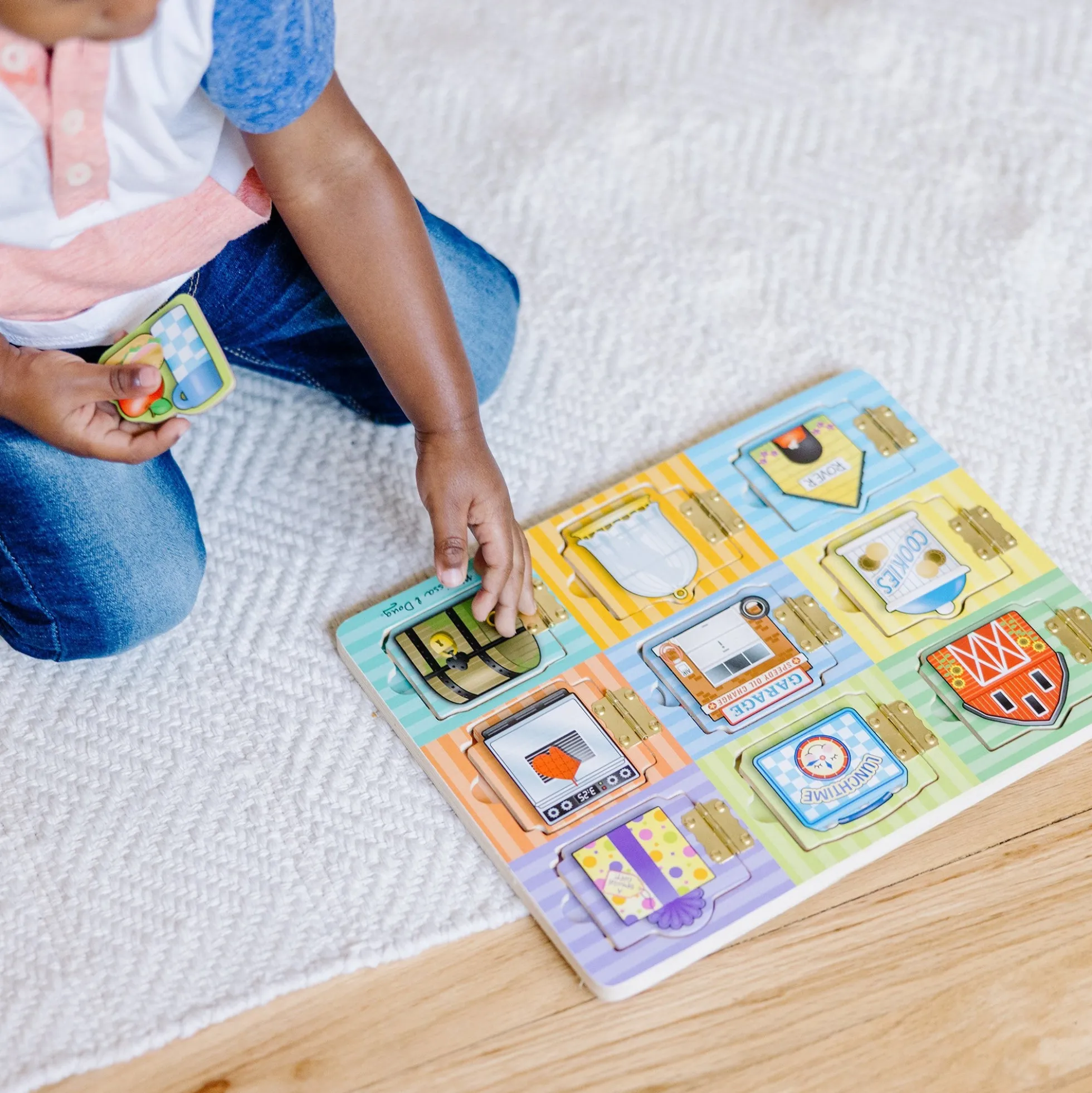 Wooden Magnetic Hide & Seek Board