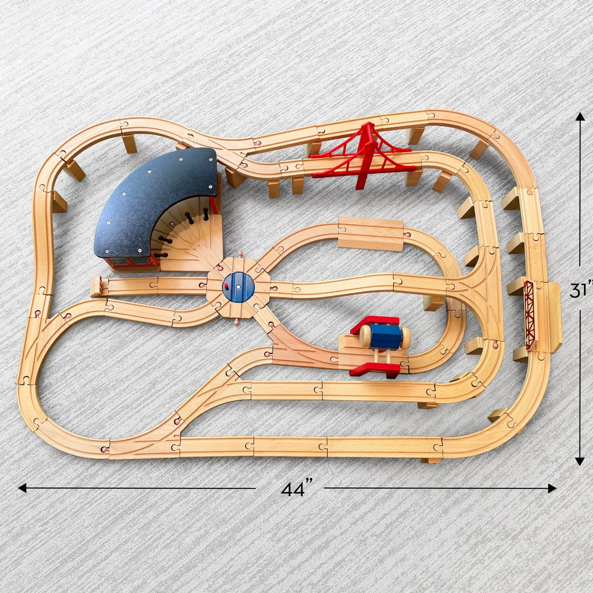 Wooden Railway Set