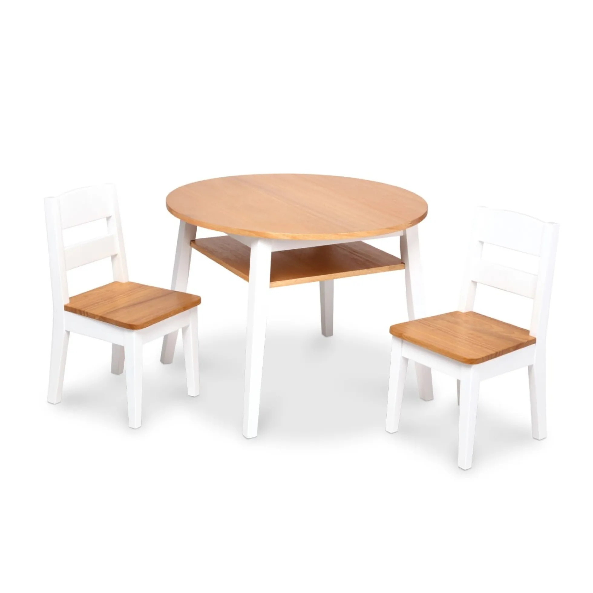 Wooden Round Table & Chairs Set