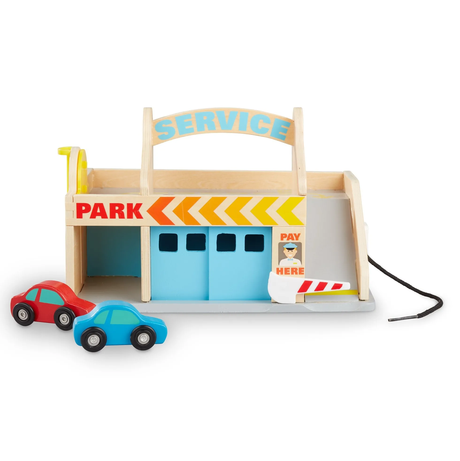 Wooden Service Station Parking Garage