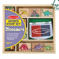 Wooden Stamp Set - Dinosaurs
