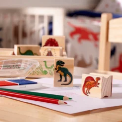 Wooden Stamp Set - Dinosaurs