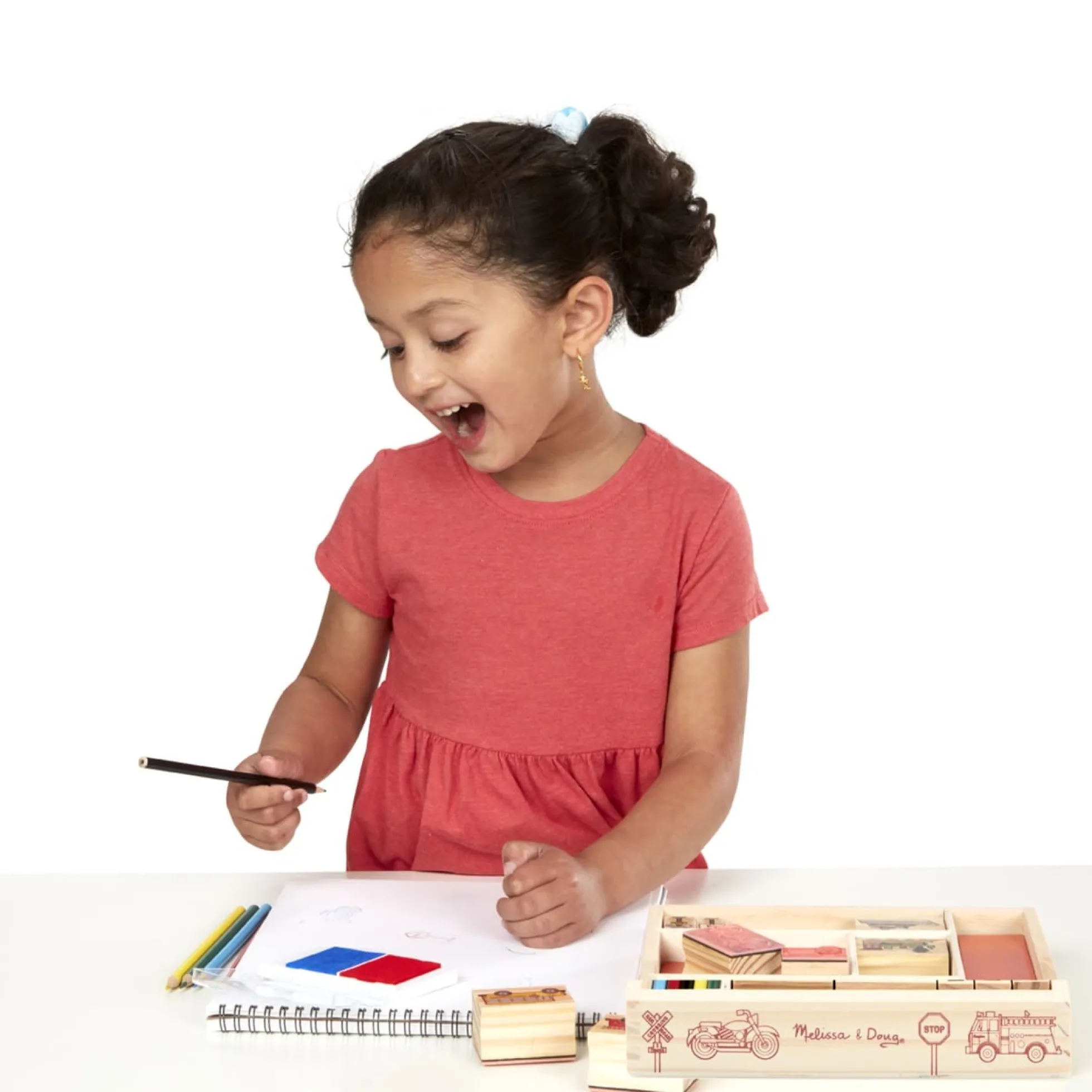Wooden Stamp Set - Vehicles