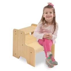 Wooden Step Stool - Natural