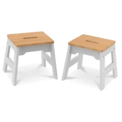 Wooden Stools – Set of 2