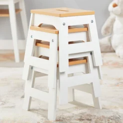 Wooden Stools – Set of 4