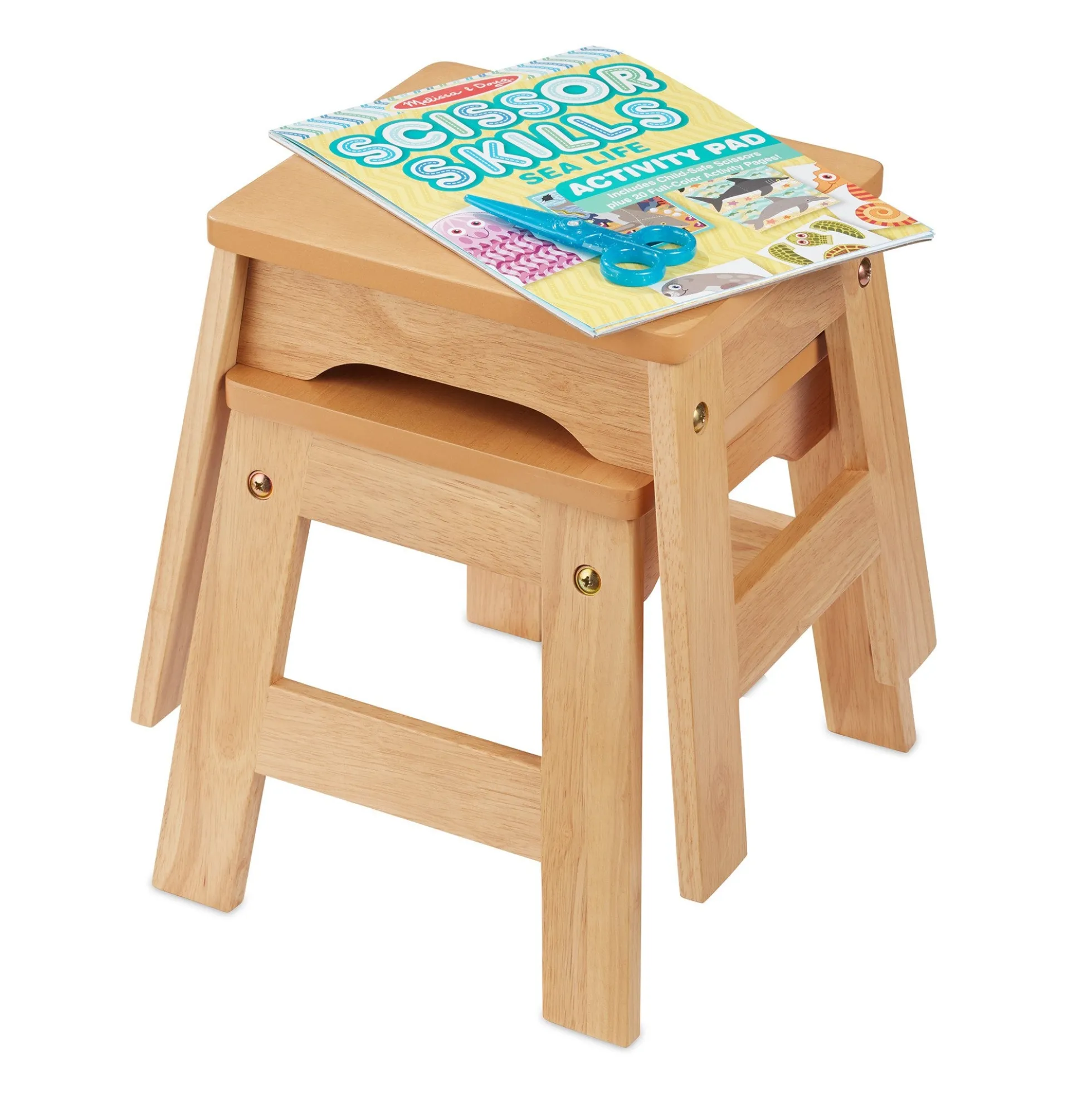 Wooden Stools – Set of 2