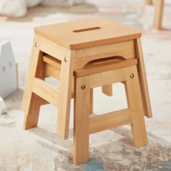 Wooden Stools – Set of 2