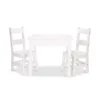 Wooden Table & Chairs - White