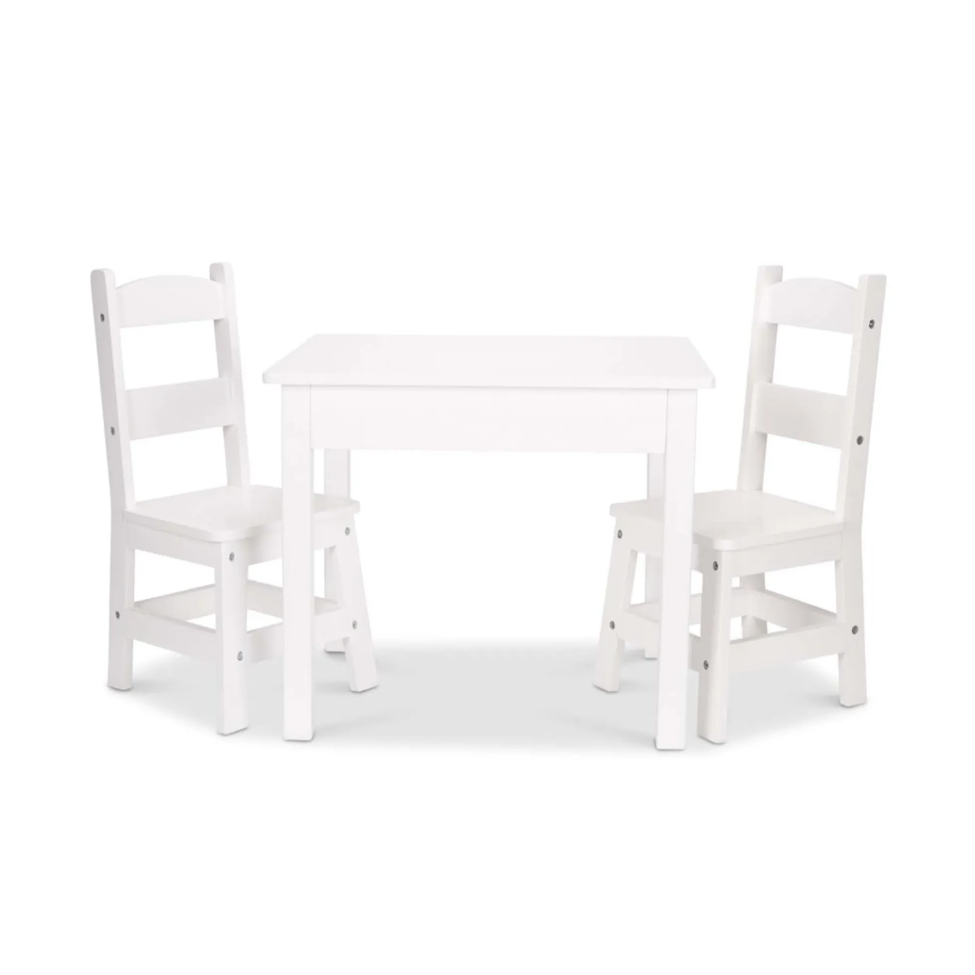 Wooden Table & Chairs - White