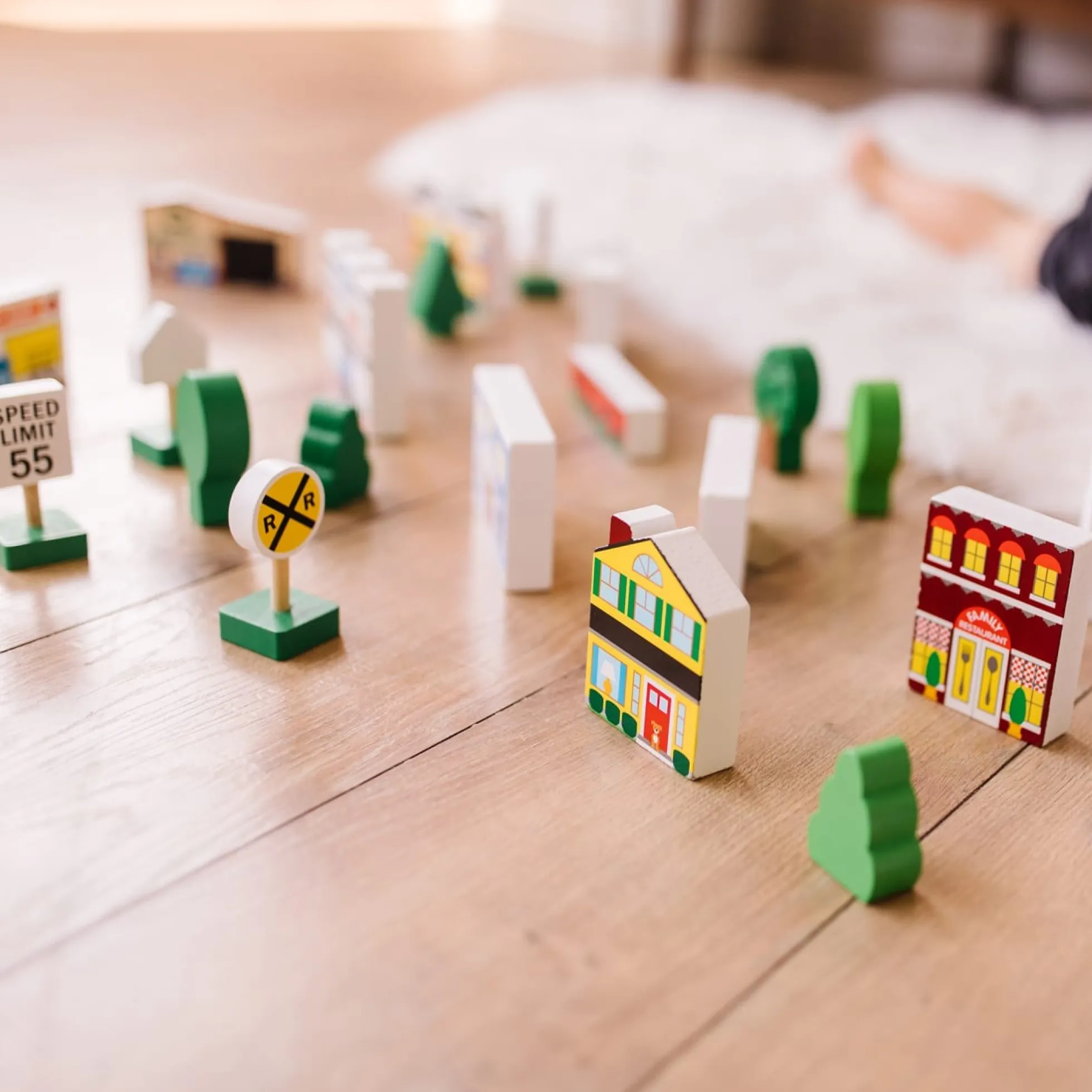 Wooden Town Play Set