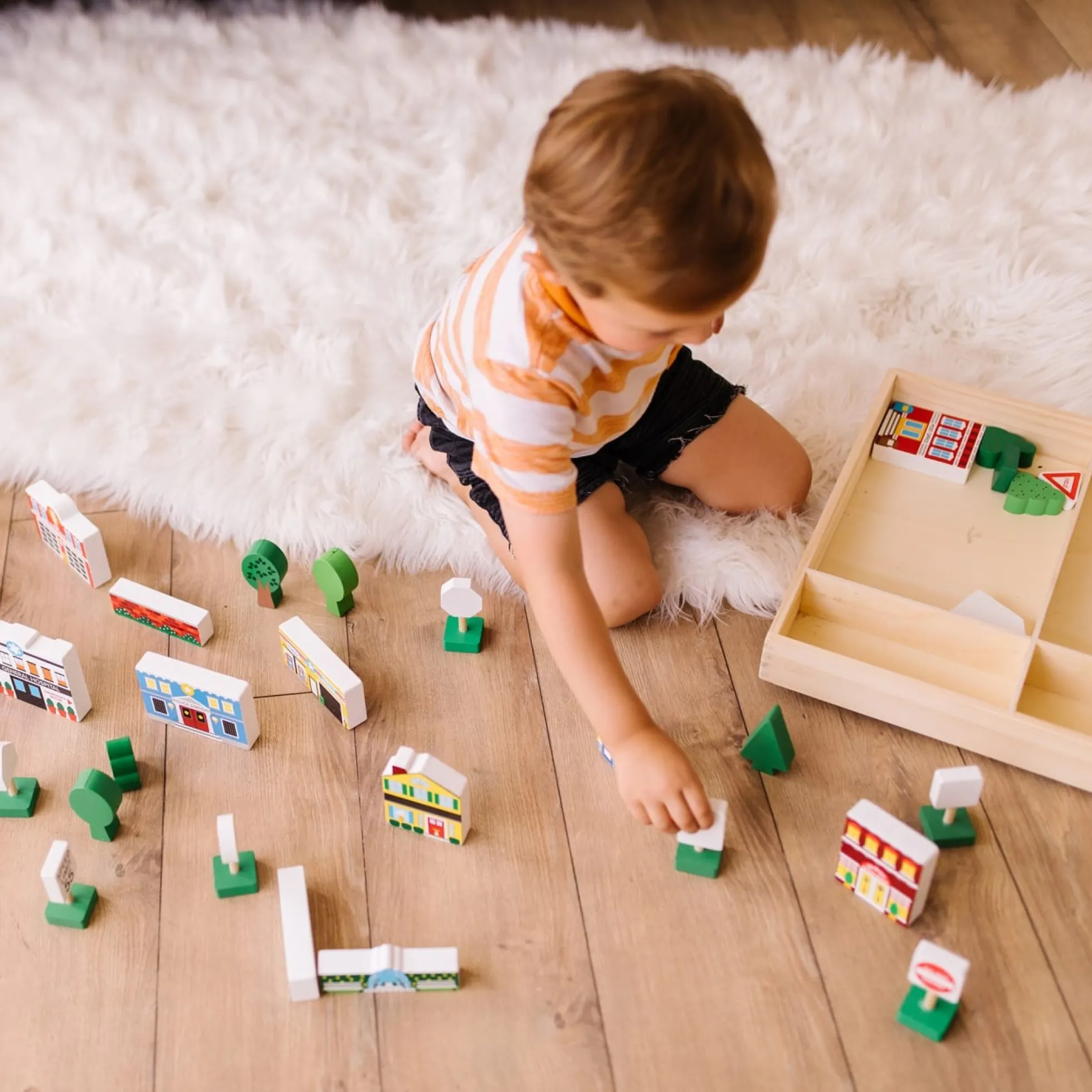 Wooden Town Play Set