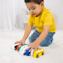 Wooden Town Vehicles Set
