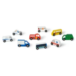 Wooden Town Vehicles Set