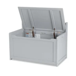 Wooden Toy Chest (Gray)