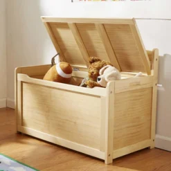 Wooden Toy Chest (Honey)