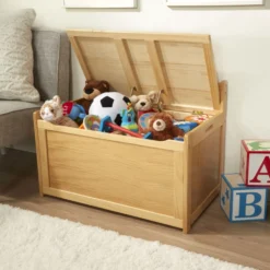 Wooden Toy Chest (Honey)