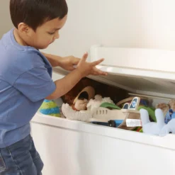 Wooden Toy Chest (White)