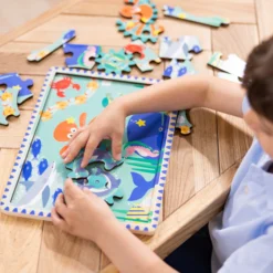 Wooden Underwater Gear Puzzle – 18 Pieces