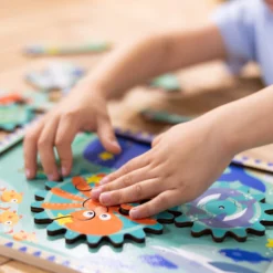Wooden Underwater Gear Puzzle – 18 Pieces