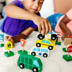 Wooden Vehicles and Traffic Signs