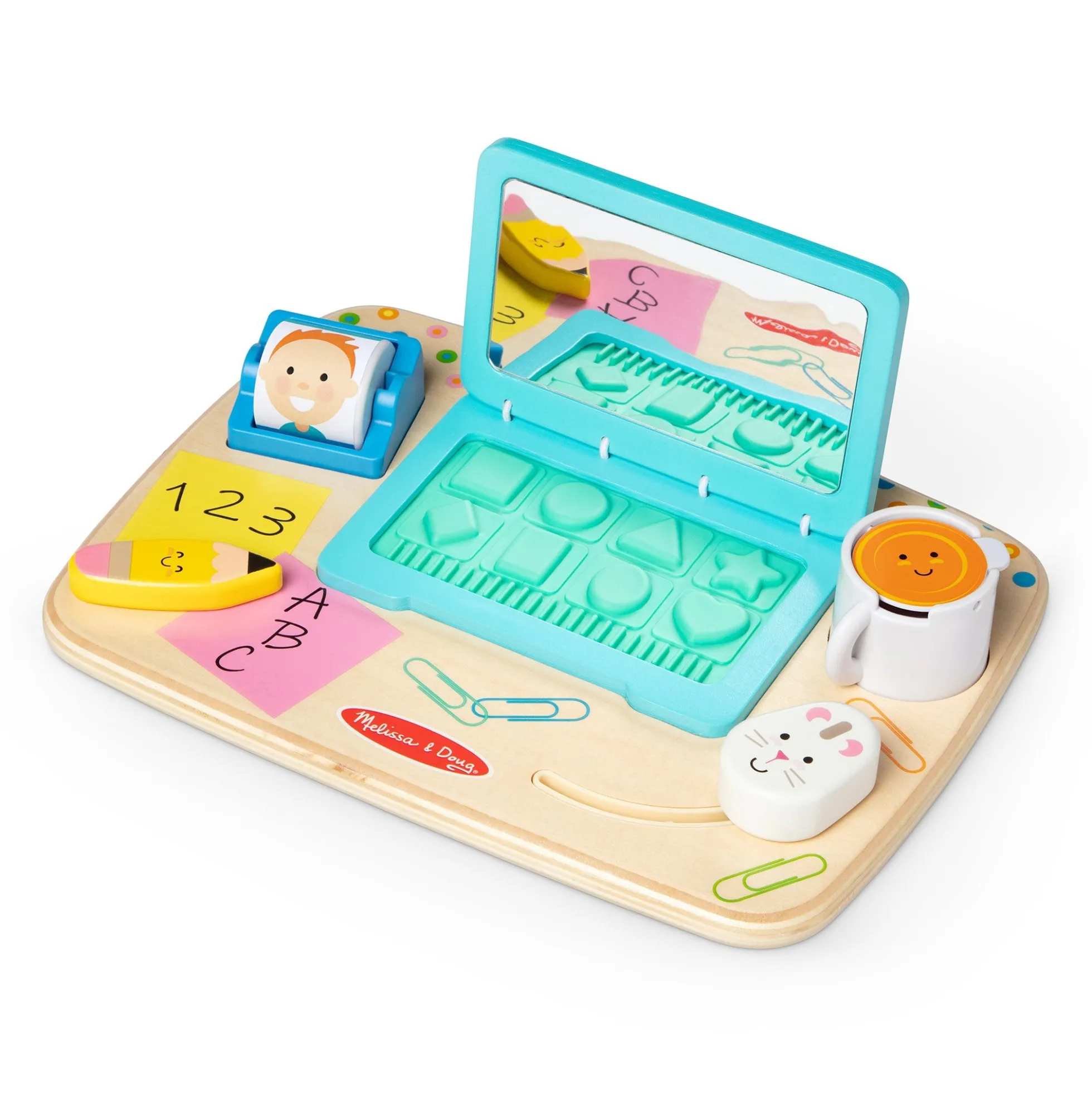 Wooden Work & Play Desktop Activity Board