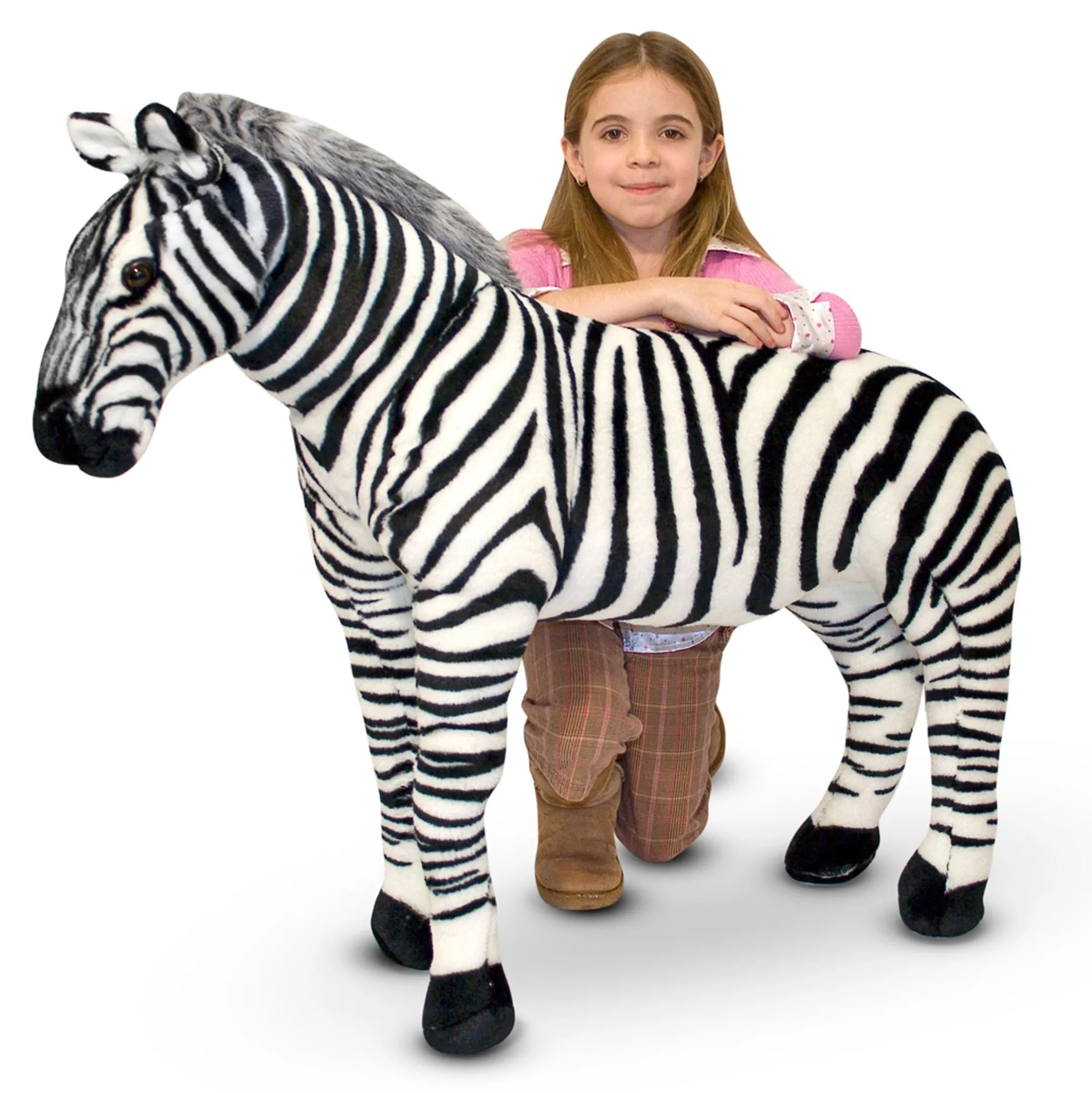 Zebra Lifelike Plush Stuffed Animal