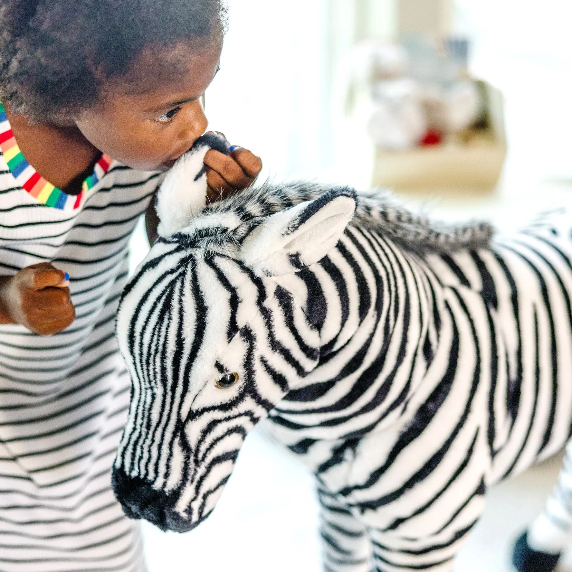 Zebra Lifelike Plush Stuffed Animal